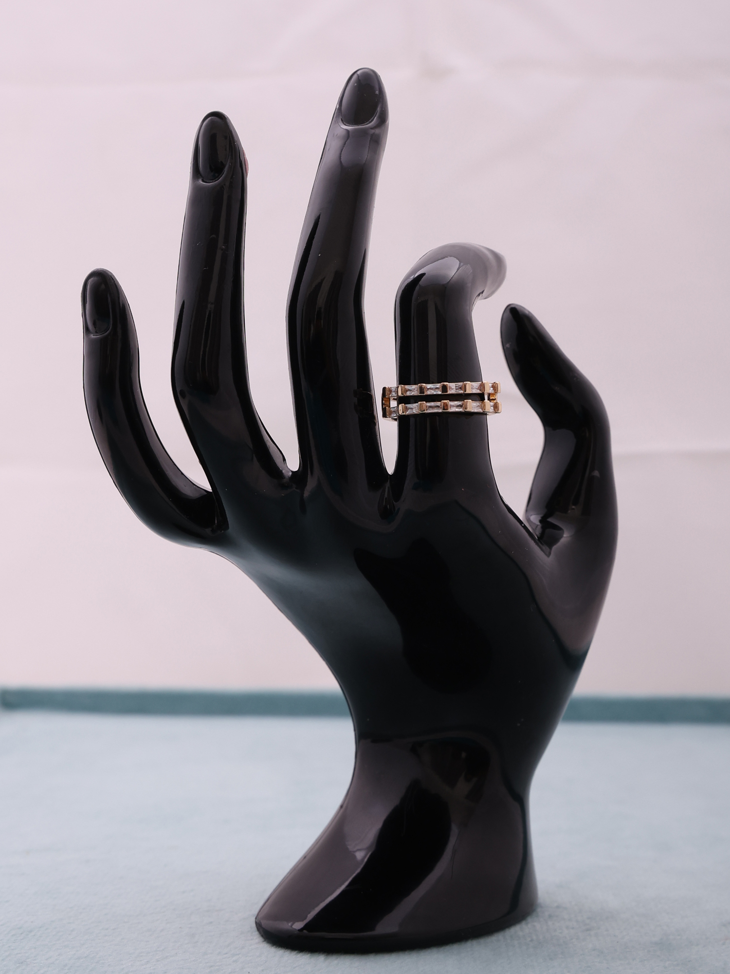 Twin Line Baguette Luxe Ring