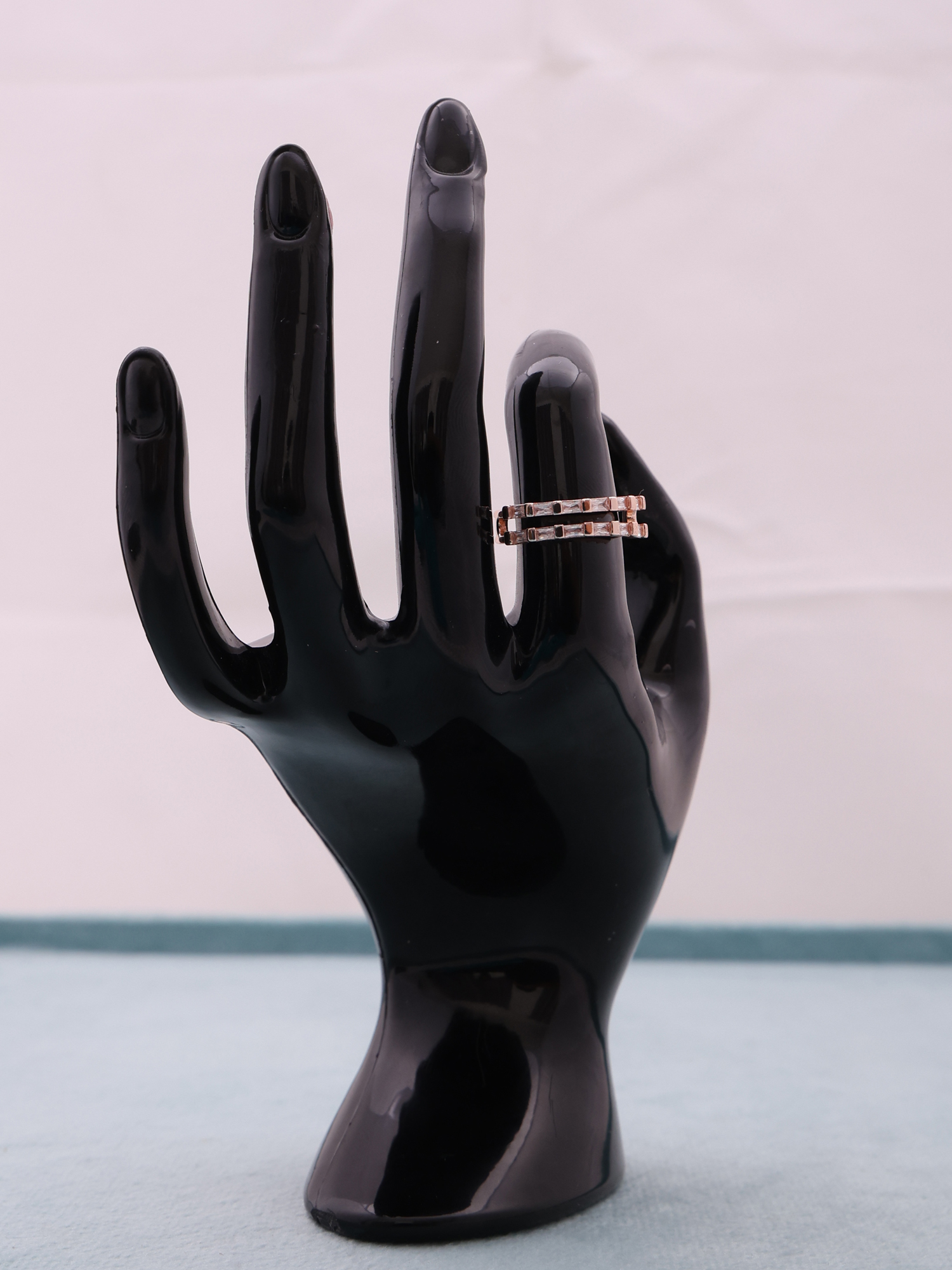 Twin Line Baguette Luxe Ring