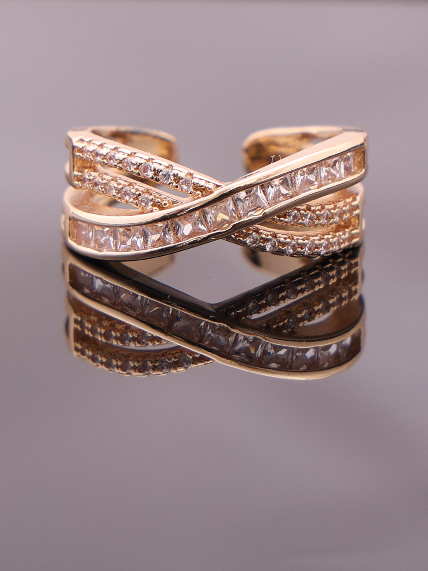 Infinity Luxe Crystal Ring
