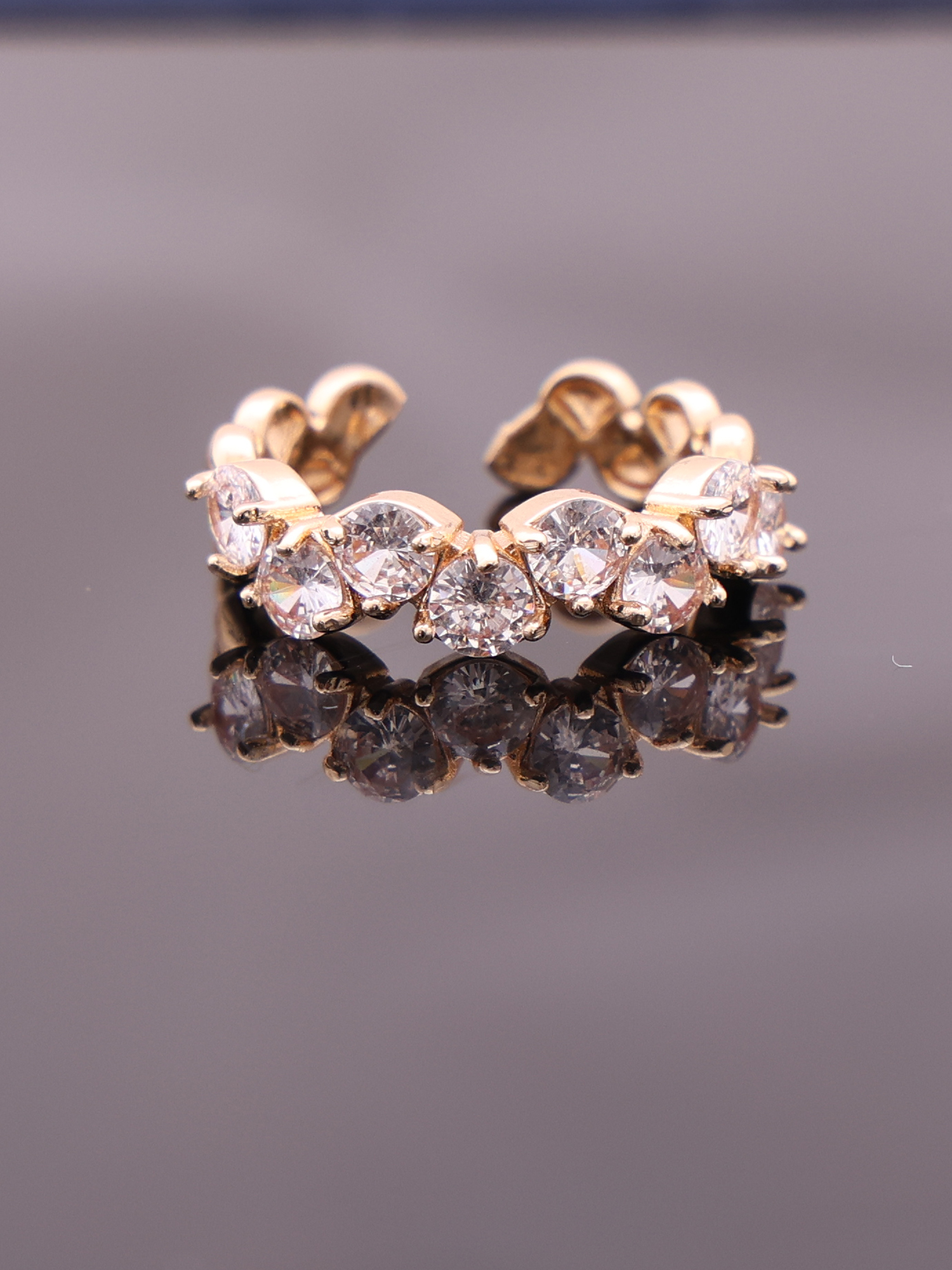 Spark Crown Crystal Ring