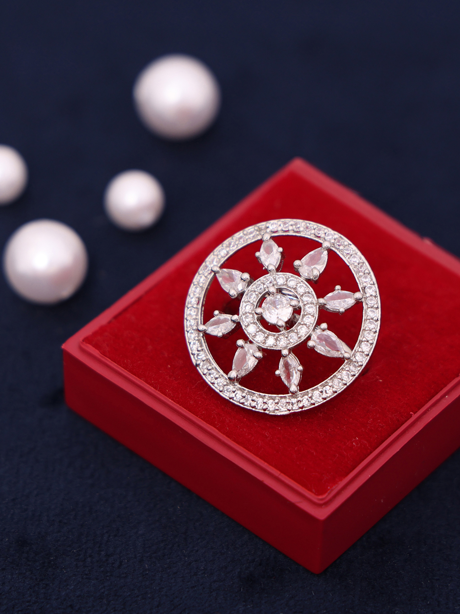 AD Diamond Luxe Halo Ring