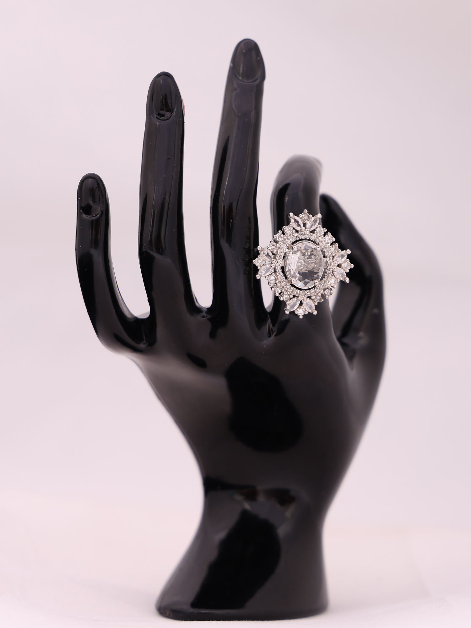 Royal Halo AD Diamond Statement Ring