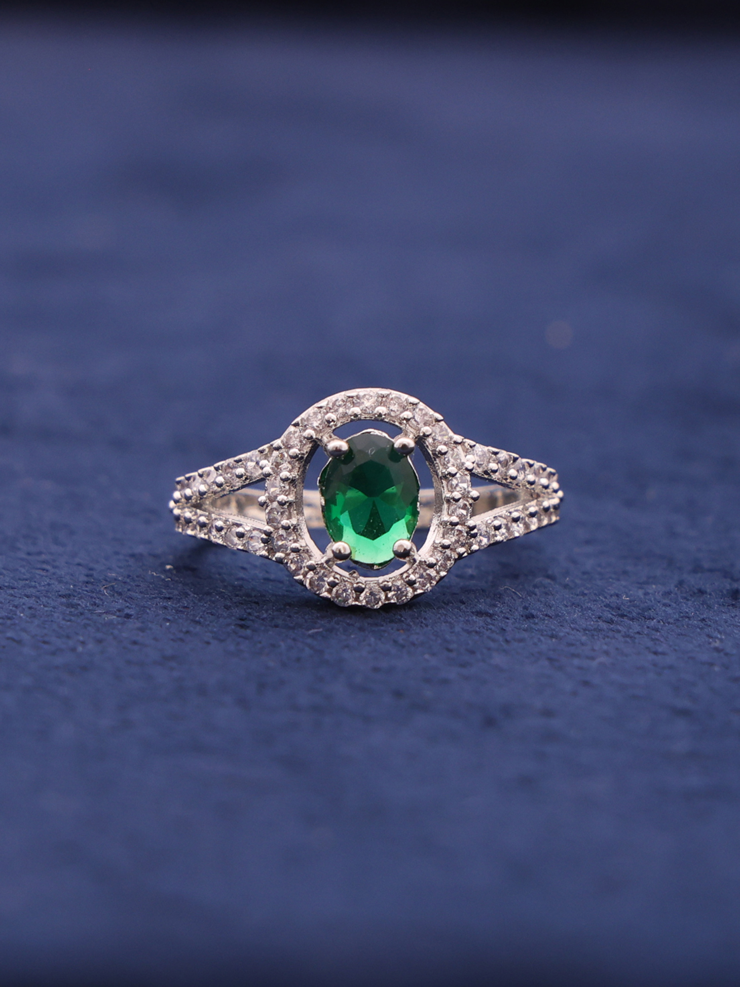 Elegance Oval AD Diamond Ring – 9 Color Variants