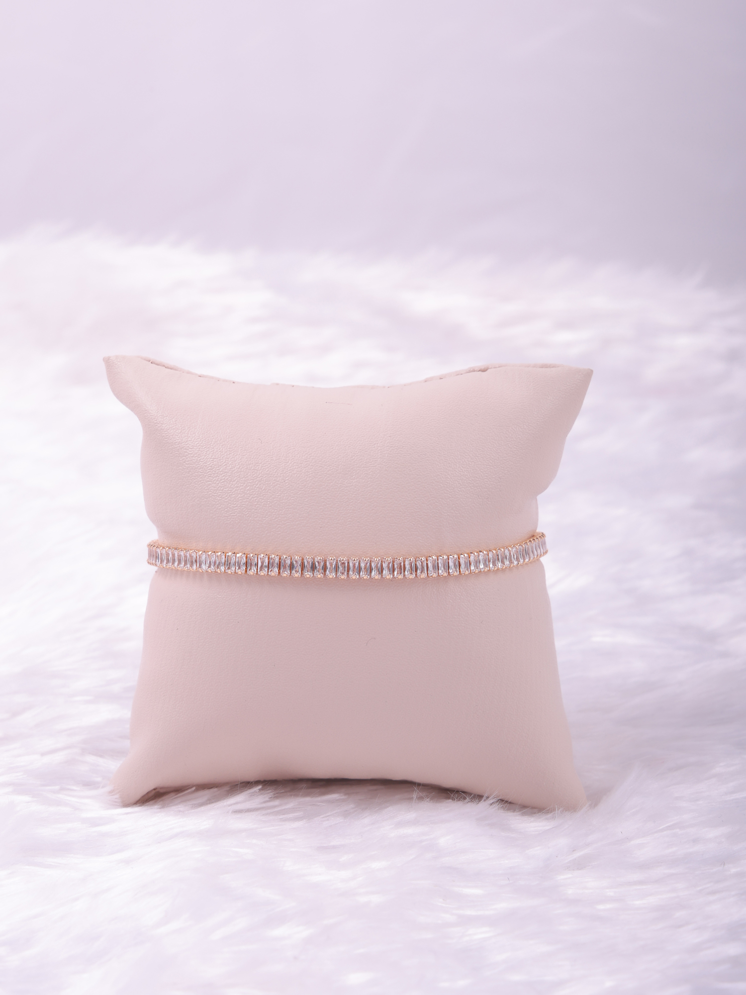Luxury Baguette AD Diamond Tennis Bracelet