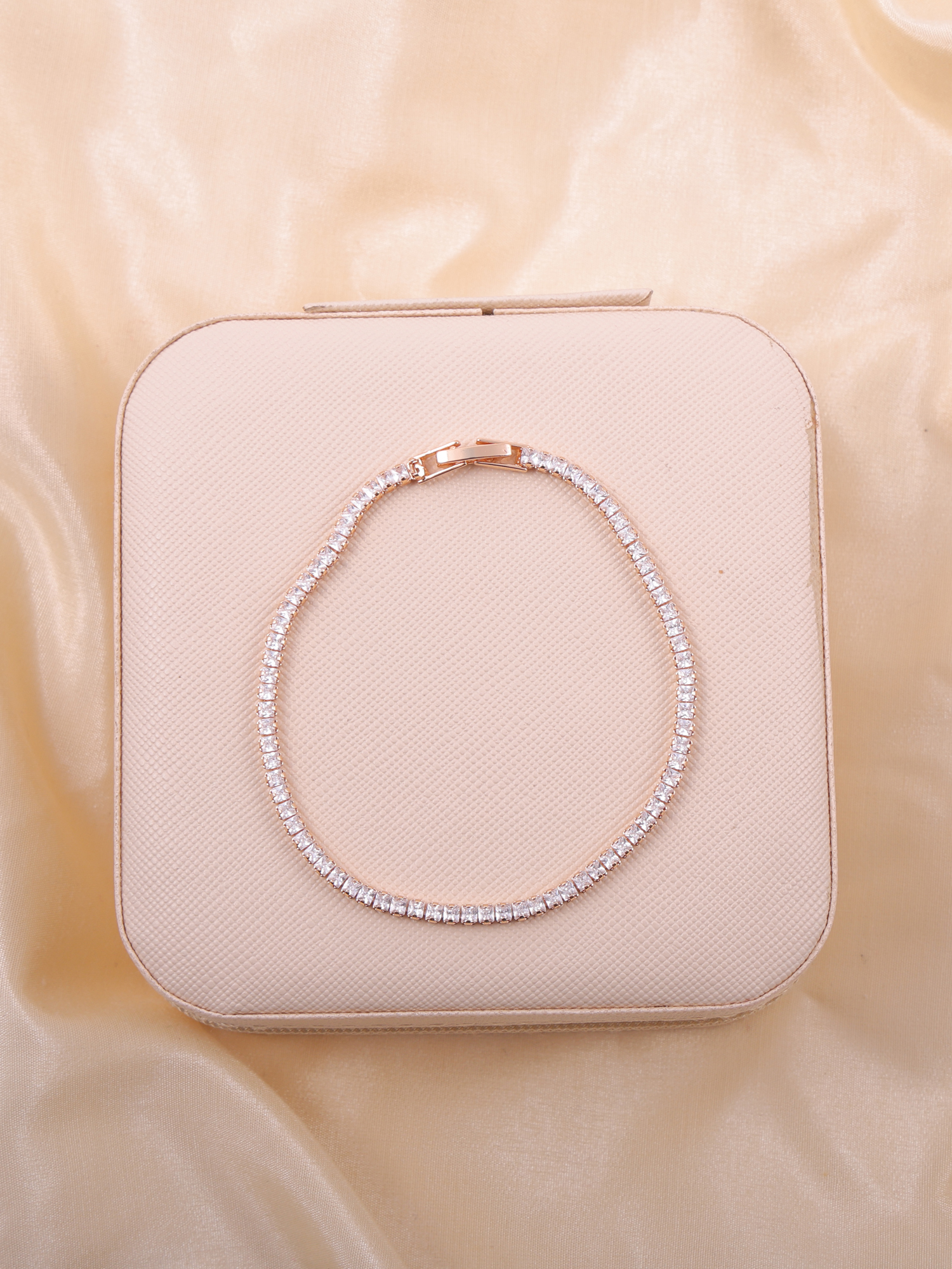 Minimal Classic AD Diamond Tennis Bracelet