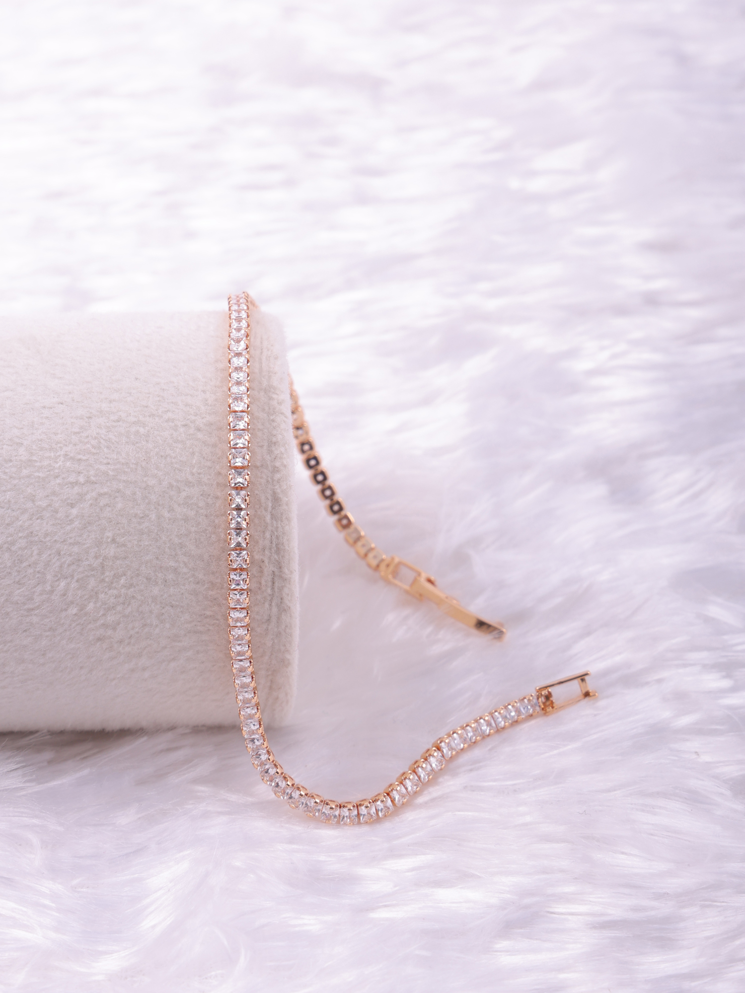 Minimal Classic AD Diamond Tennis Bracelet