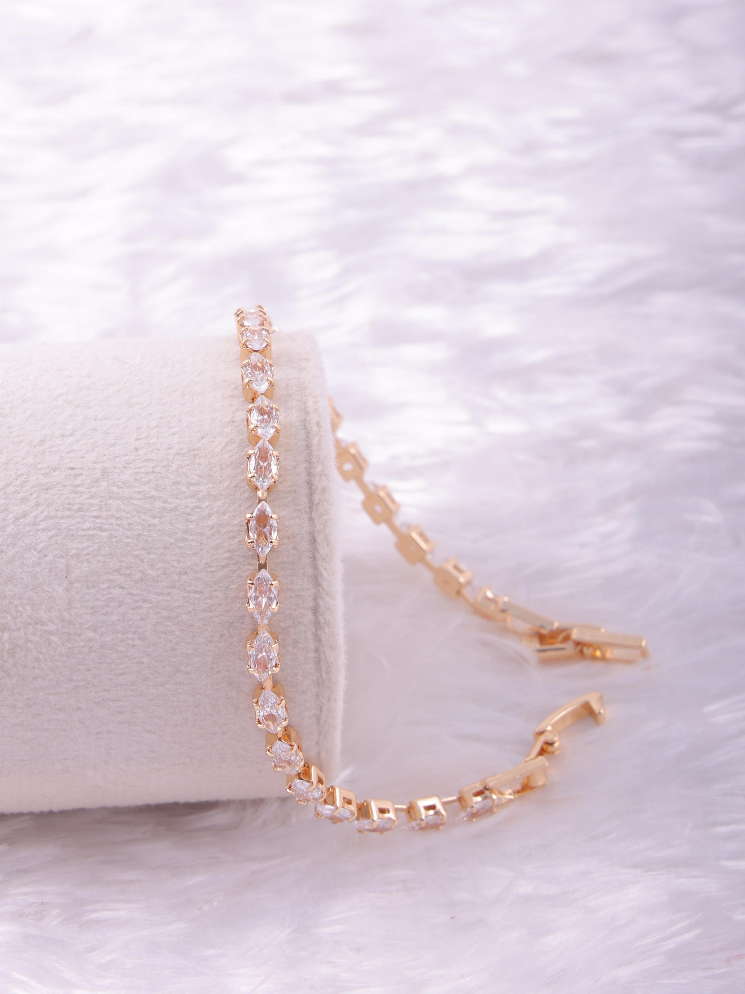 Elegant Marquise AD Diamond Tennis Bracelet