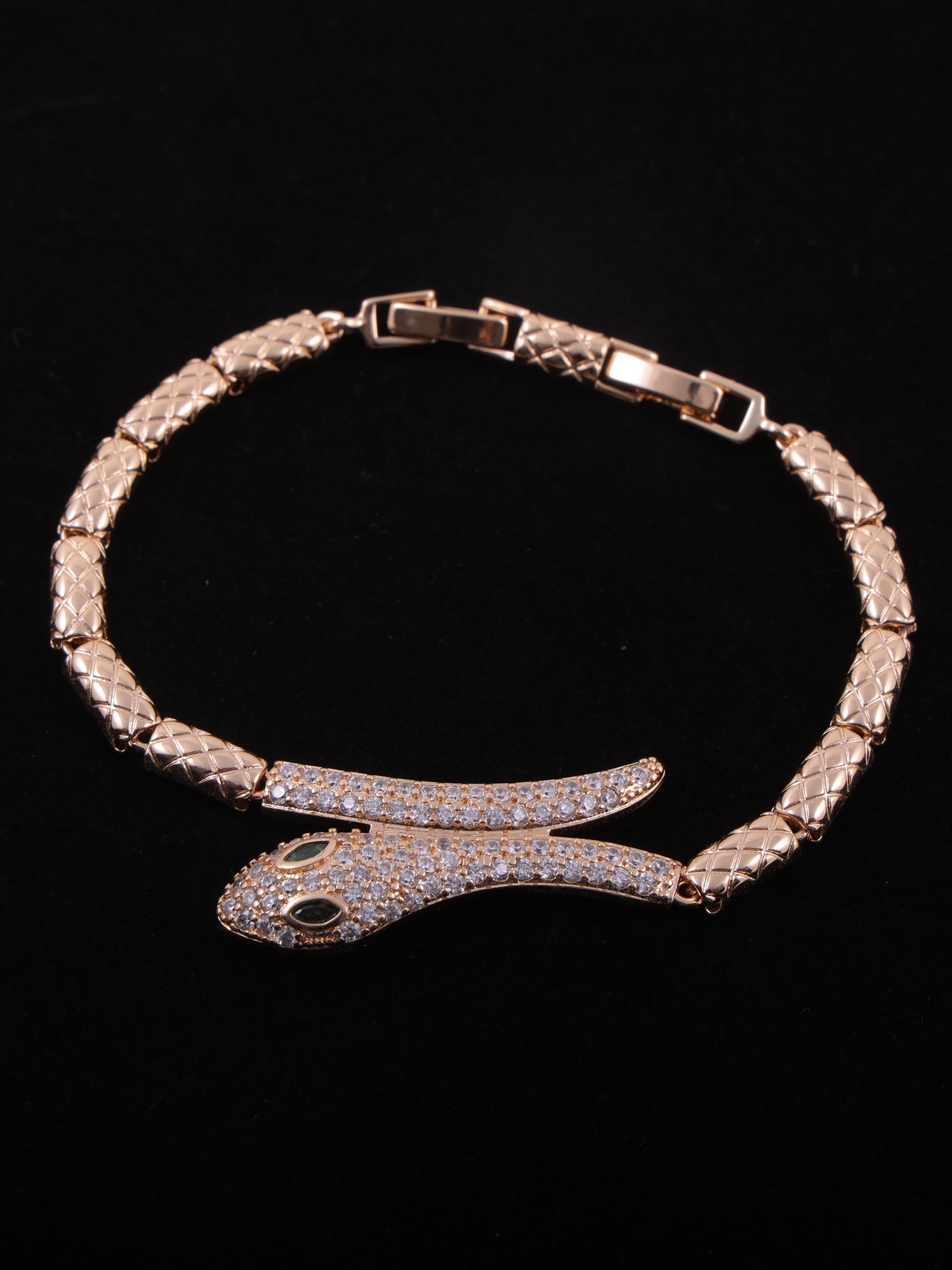 Luxury Snake Design AD Diamond Bracelet