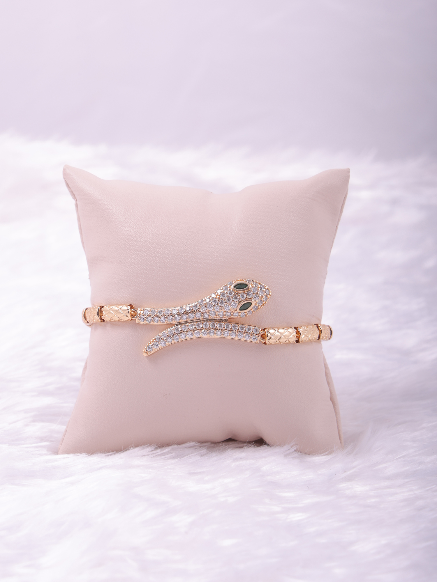 Luxury Snake Design AD Diamond Bracelet