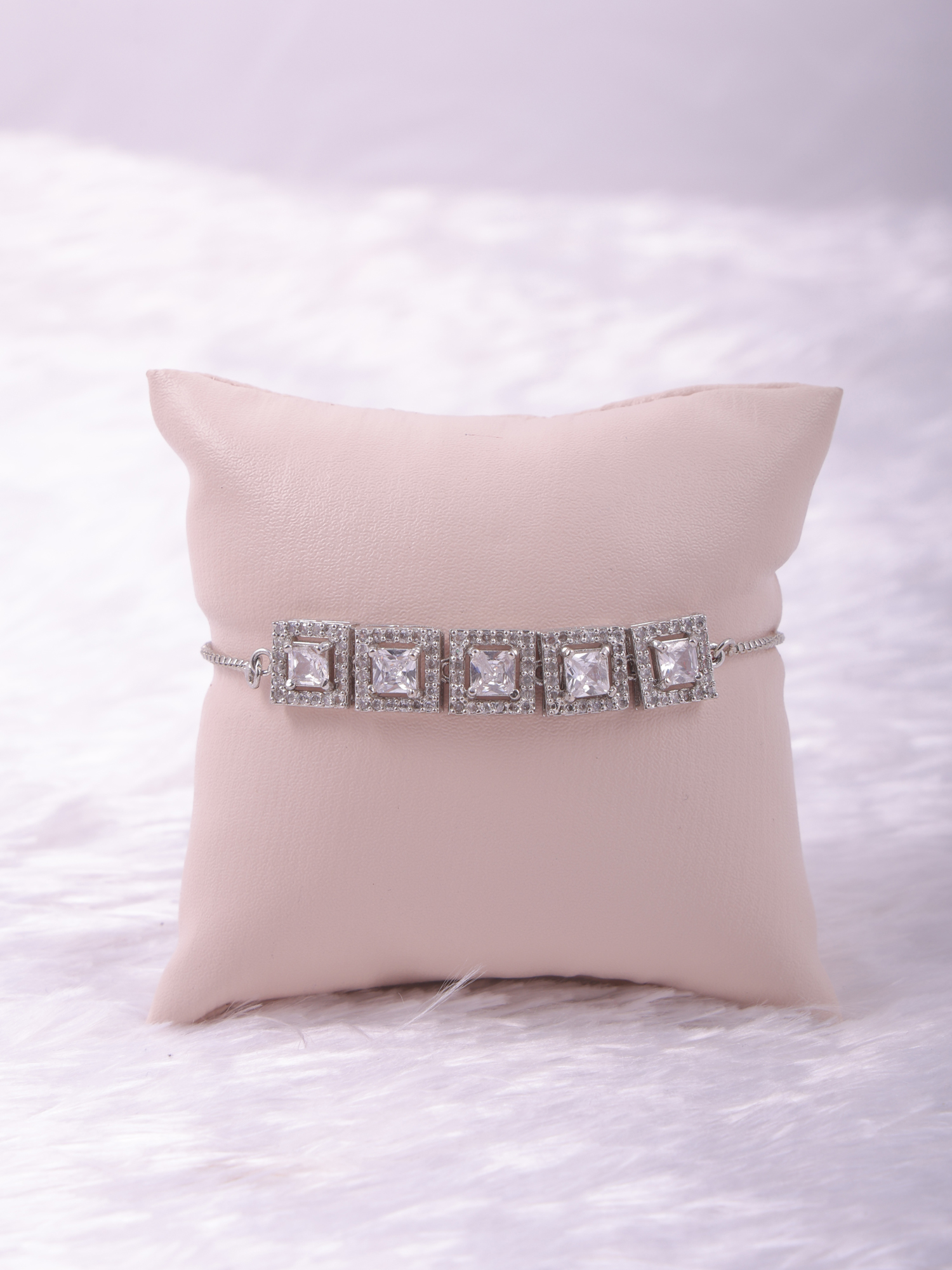 Square Cut AD Diamond Bracelet