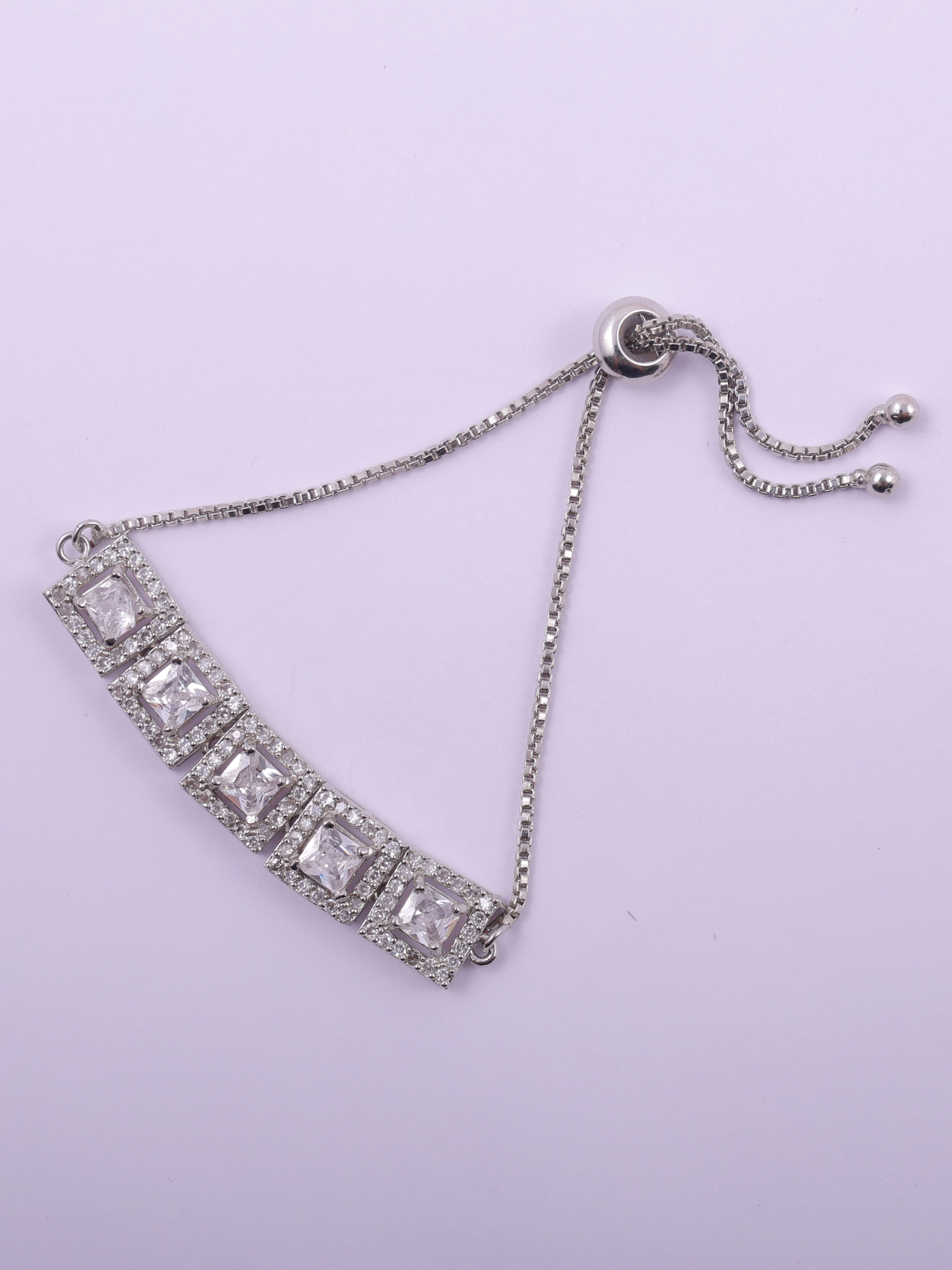 Square Cut AD Diamond Bracelet