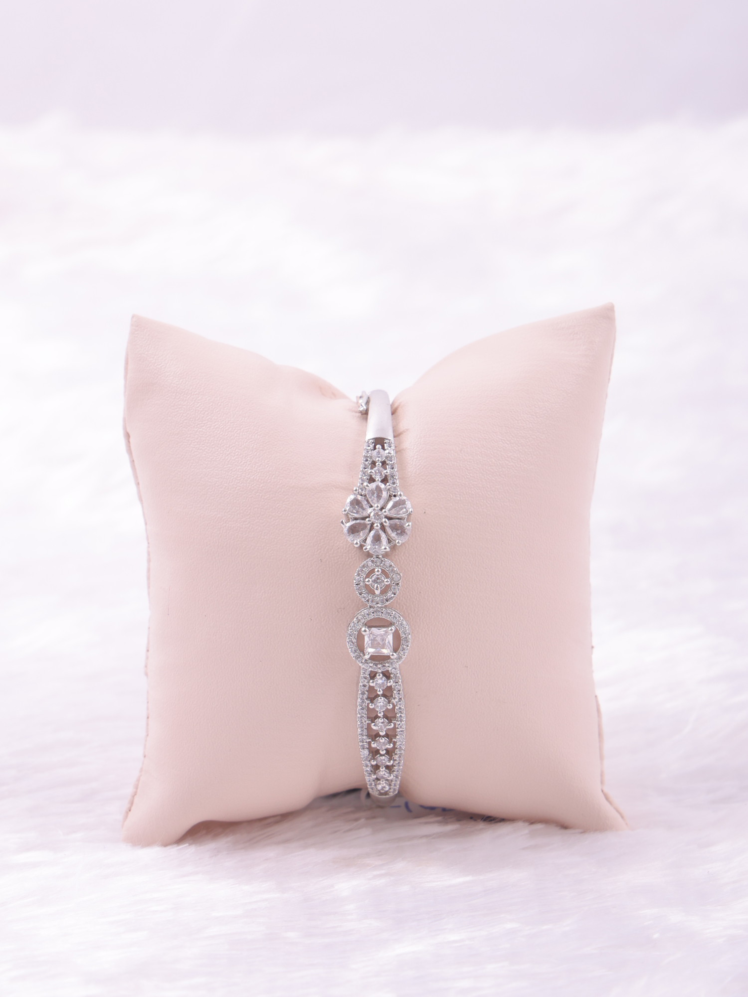 Floral Drop AD Diamond Bracelet