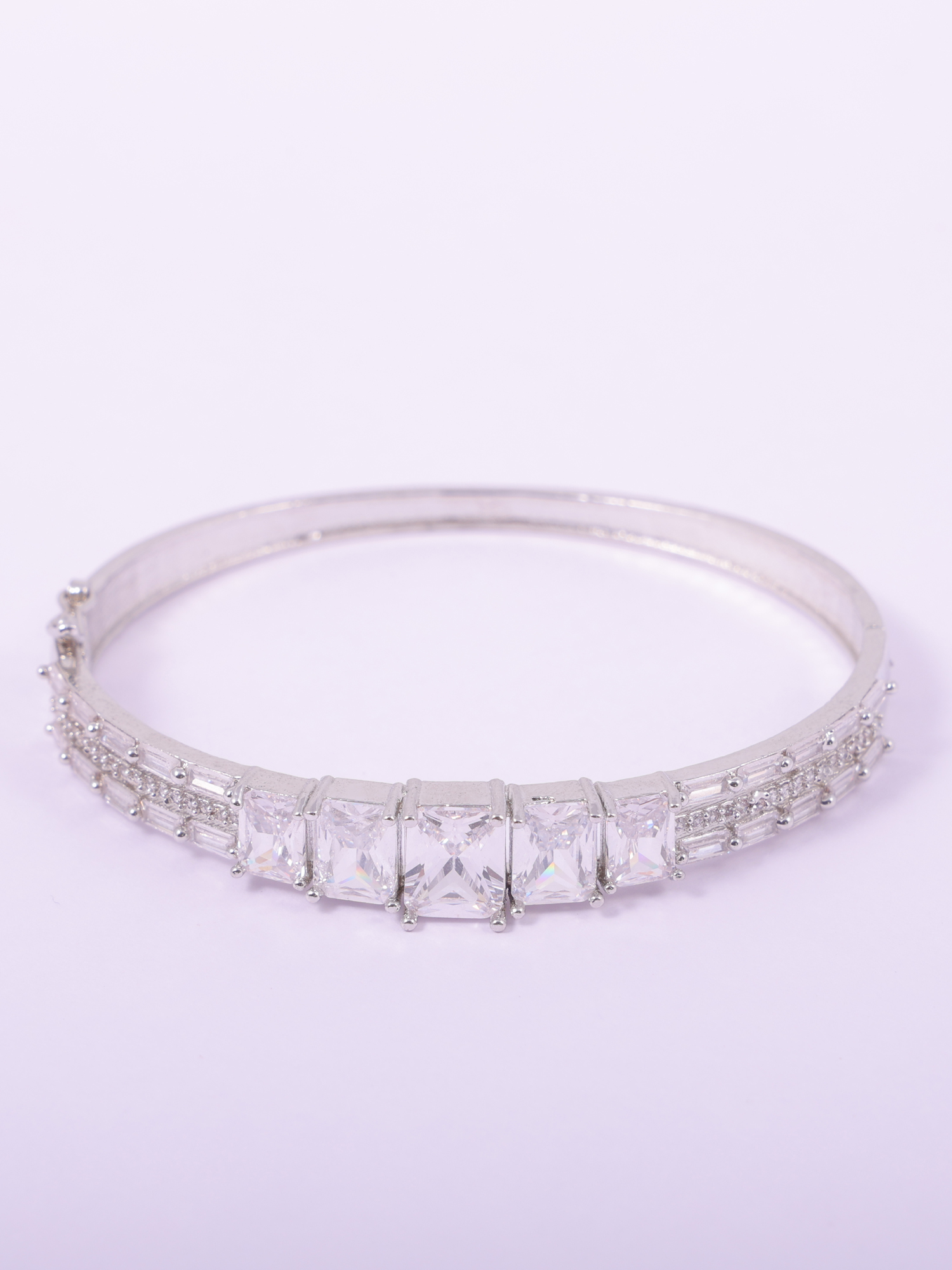 Princess Cut AD Diamond Bracelet