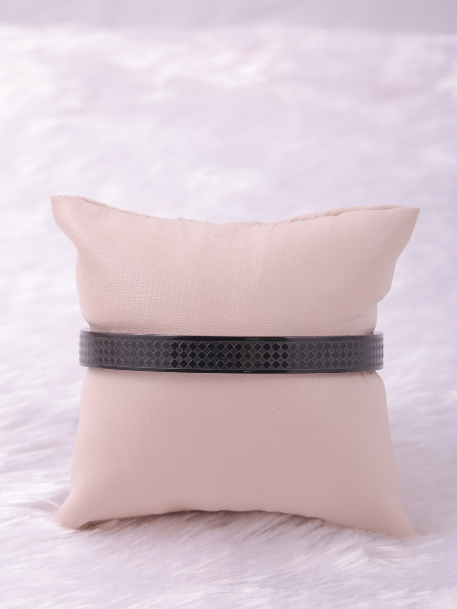 Matte Black Textured Anti-Tarnish Bracelet