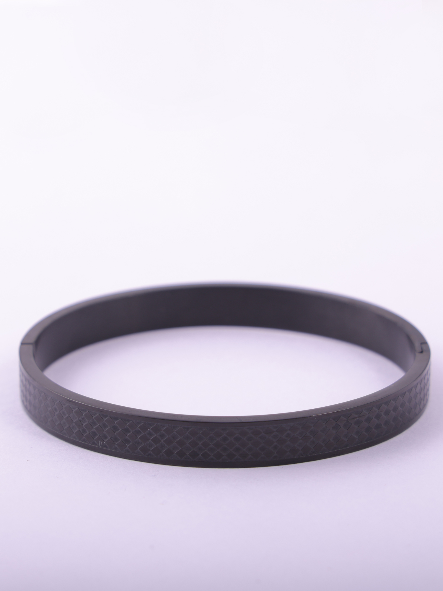 Matte Black Textured Anti-Tarnish Bracelet
