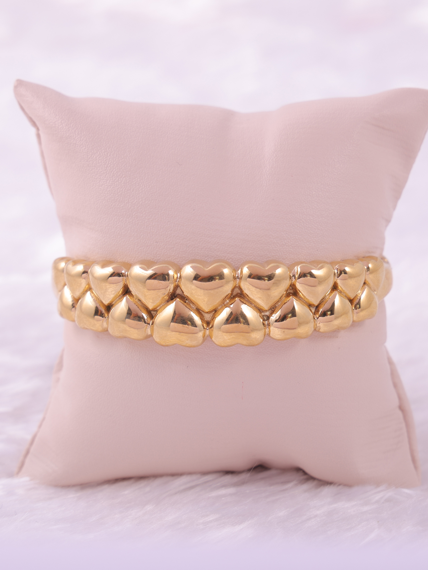 Gold Heart Charm Anti-Tarnish Bracelet