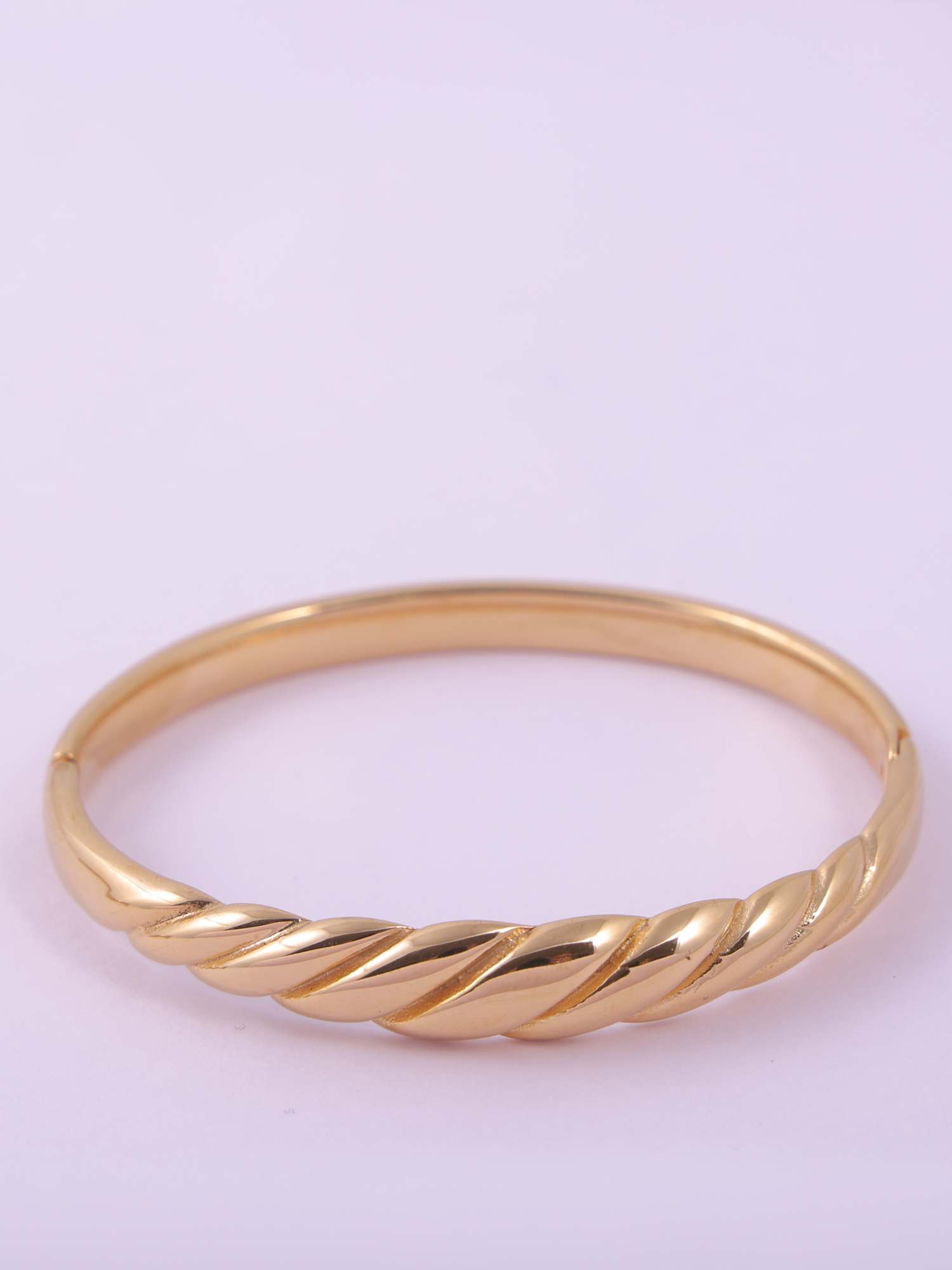 Gold Twisted Rope Anti-Tarnish Bracelet