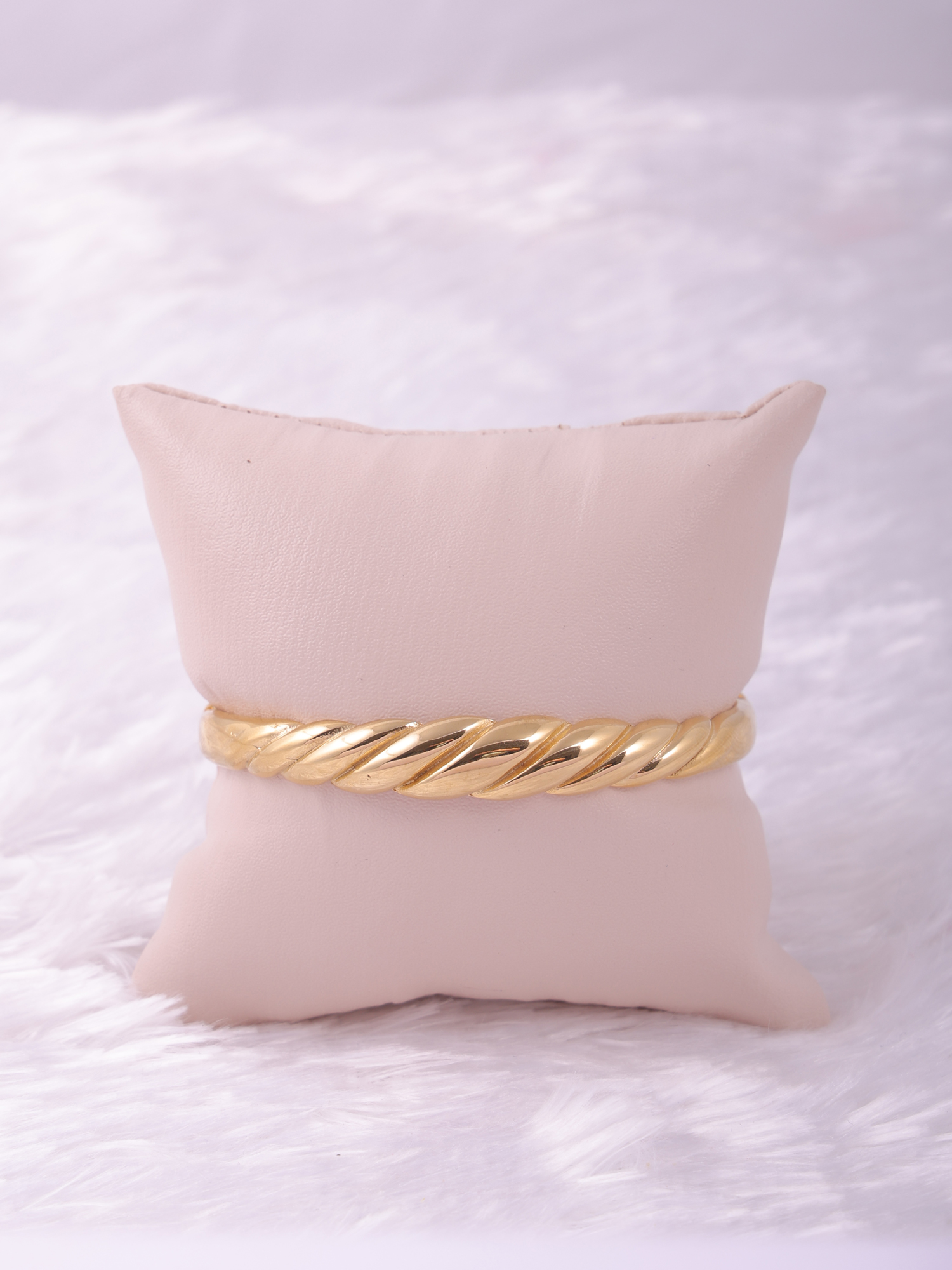 Gold Twisted Rope Anti-Tarnish Bracelet