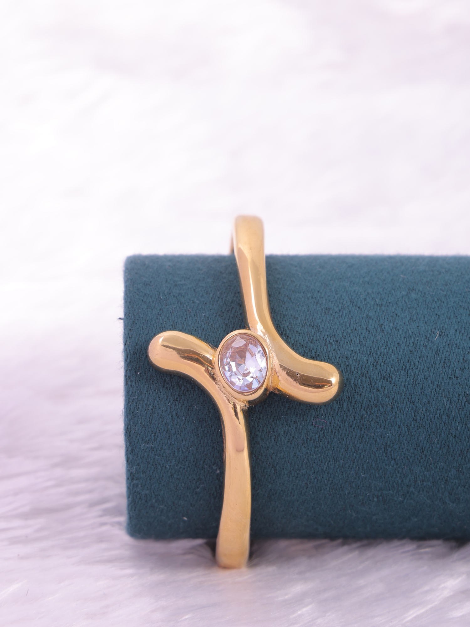 Gold Crystal Orbit Anti-Tarnish Bracelet