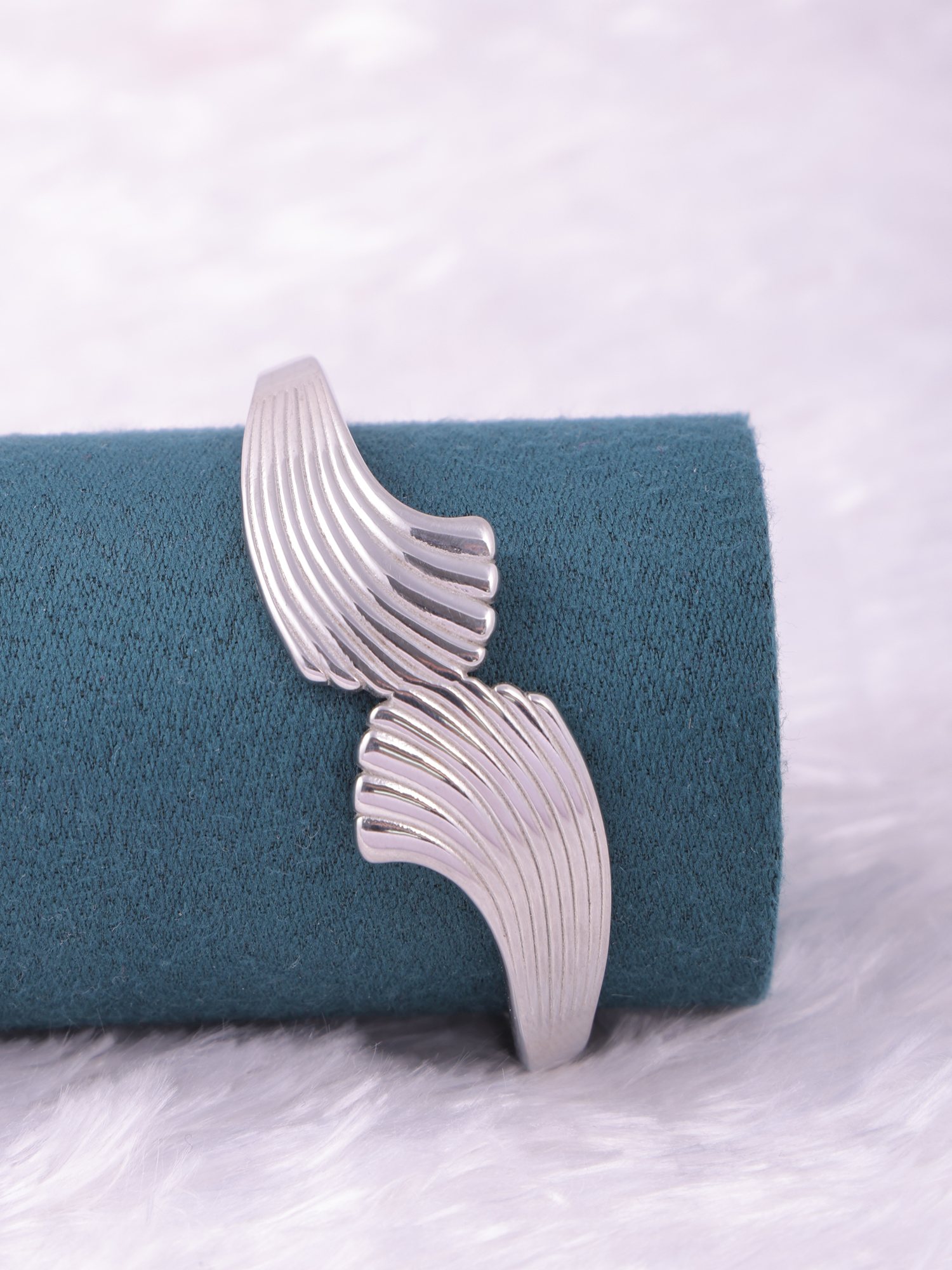 Silver Wave Flow Anti-Tarnish Bracelet